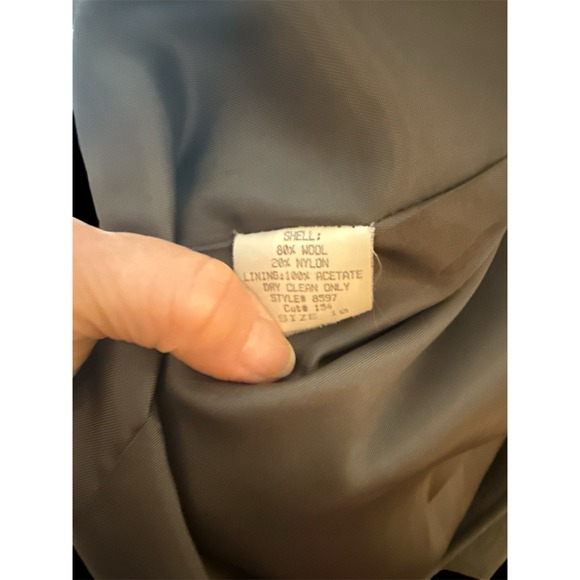 Vintage Size 10 Women's Long Black And White Tweed Coat By Ferncroft - Picture 4 of 5